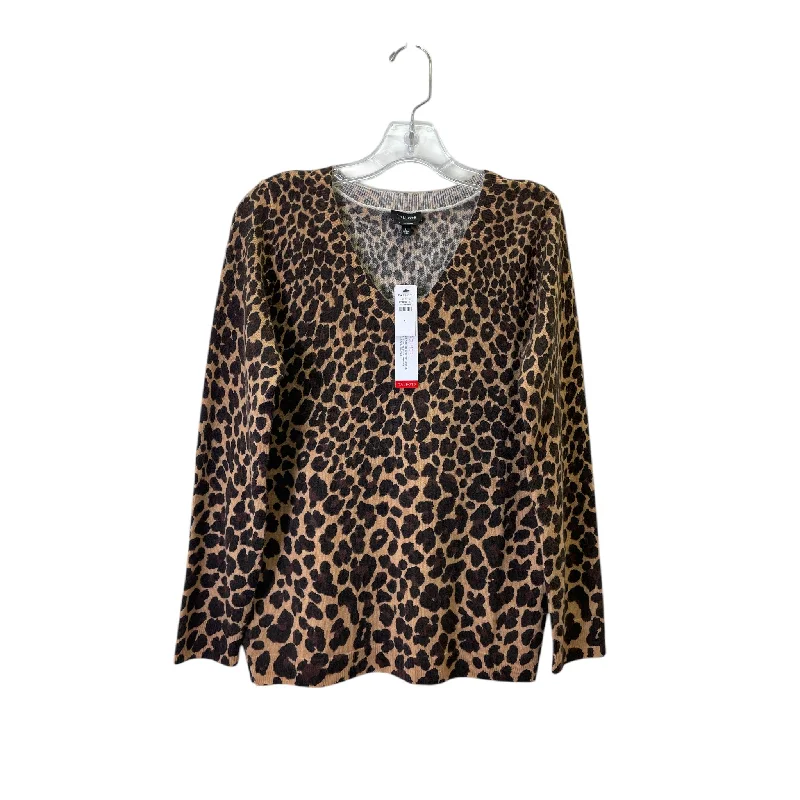 Sweater Cashmere By Talbots In Animal Print, Size:S