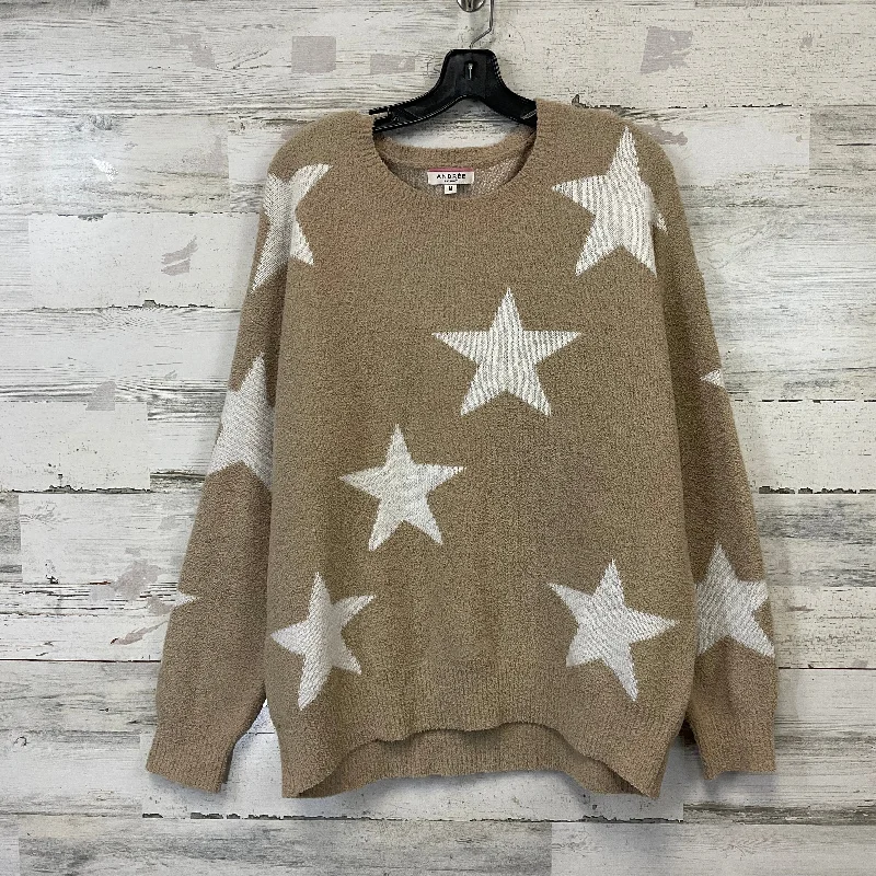 Sweater By Andree By Unit In Tan, Size: M