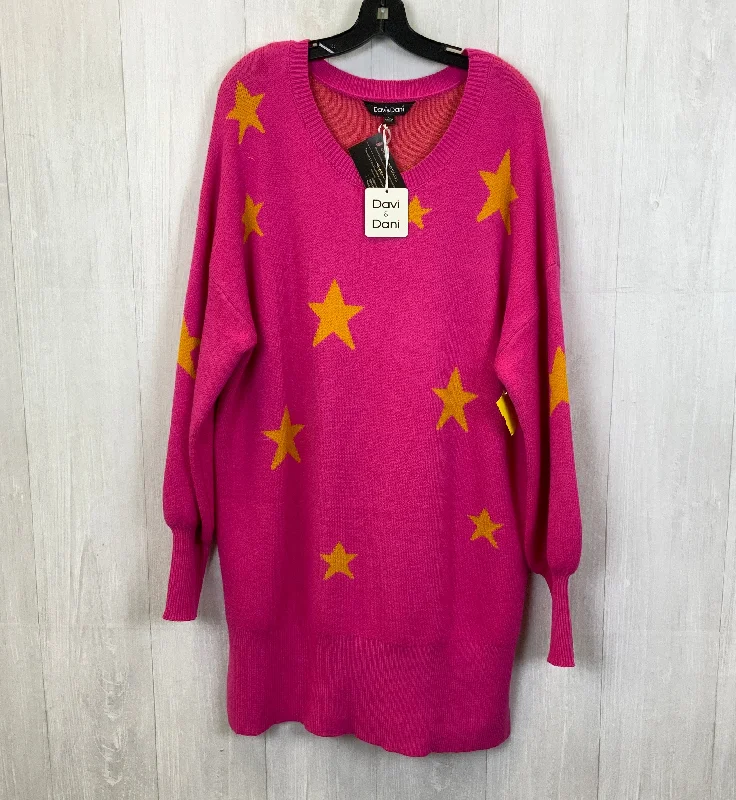 Sweater By Davi & Dani In Pink, Size: 1x