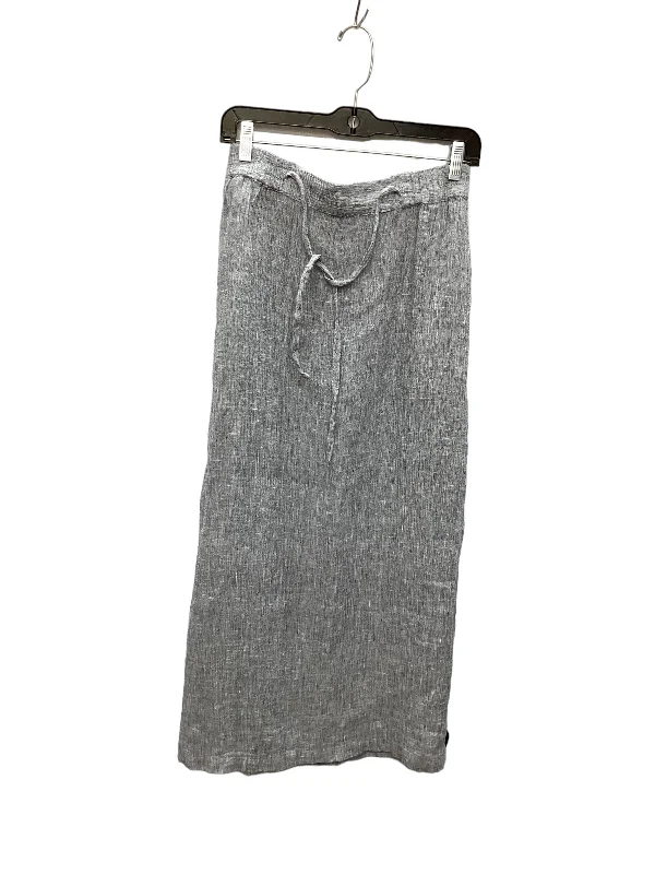 Skirt Maxi By Tahari By Arthur Levine In Grey, Size: L