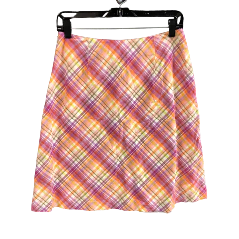 Skirt Midi By Talbots In Plaid Pattern, Size: 8