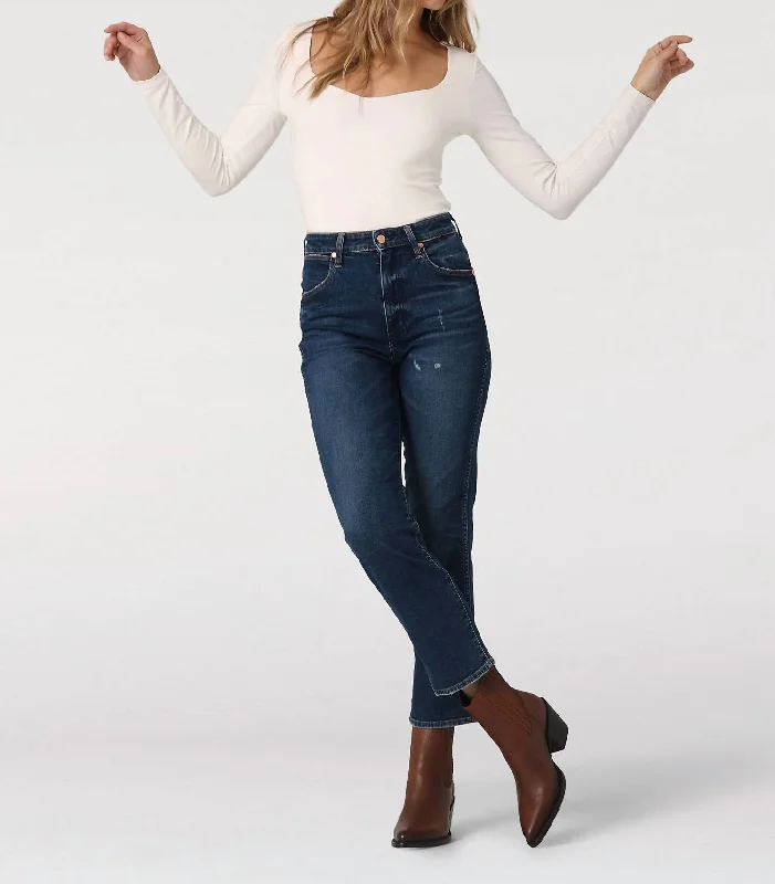 Wild West High Rise Straight Jeans In Wild Ride