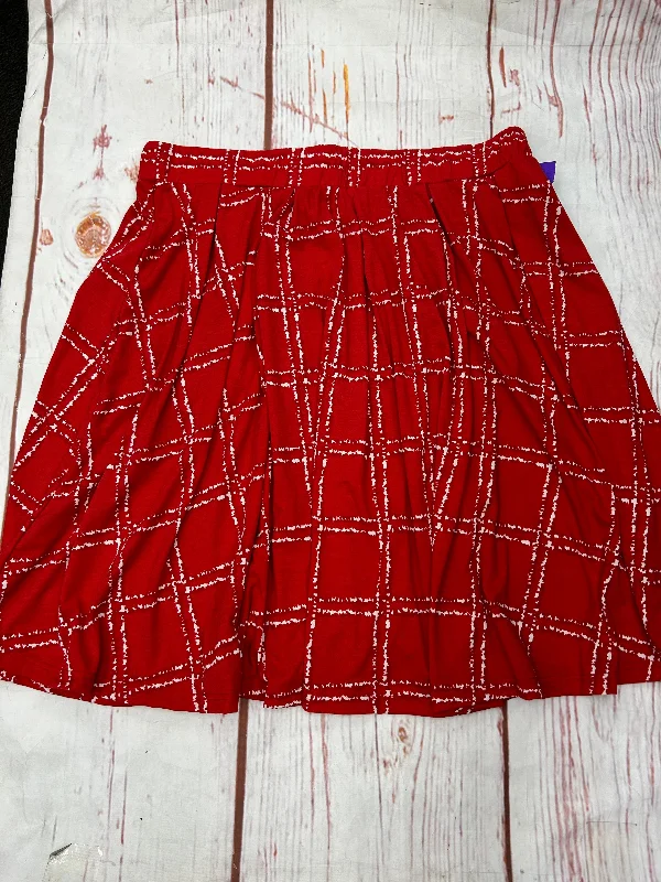 Skirt Midi By Lularoe In Red, Size: Xl