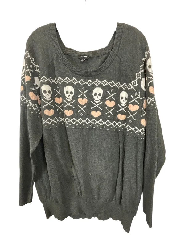 Sweater By Torrid In Grey, Size: 3x