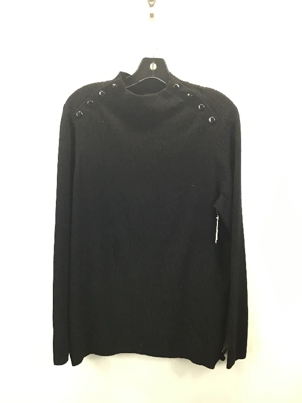 Sweater By Talbots In Black, Size: 1x