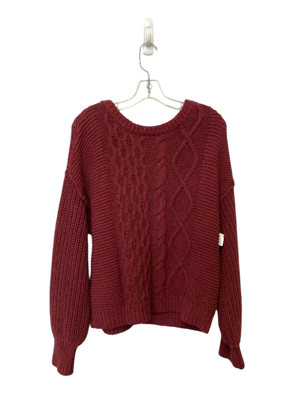 Sweater By Free People In Maroon, Size: S