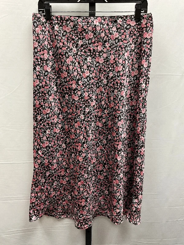 Floral Print Skirt Maxi Mi Ami, Size L