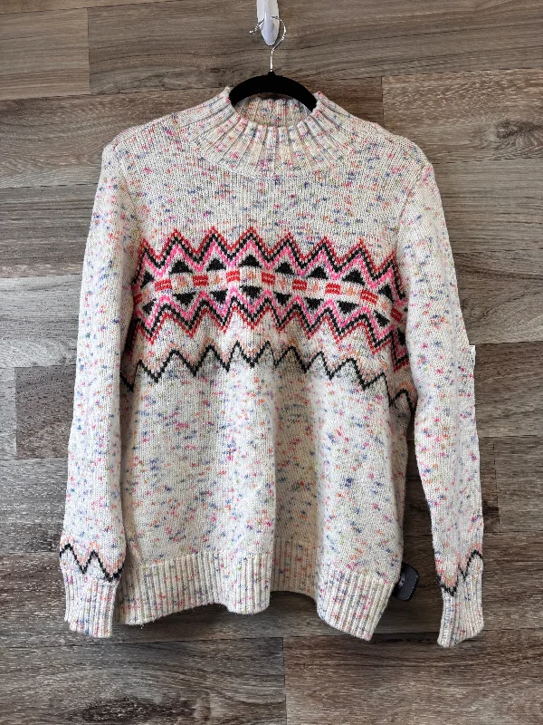 Sweater By Loft In Multi-colored, Size: M