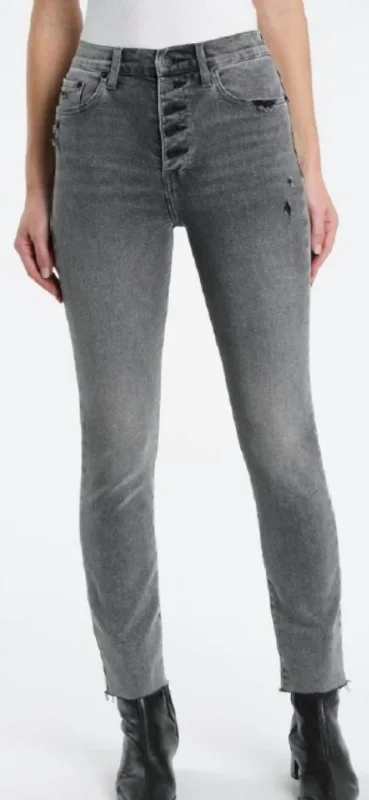 Cara High Riser Vintage Skinny In Misguided