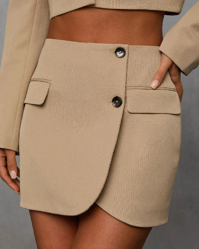 Modern Edit Suiting Mini Skirt