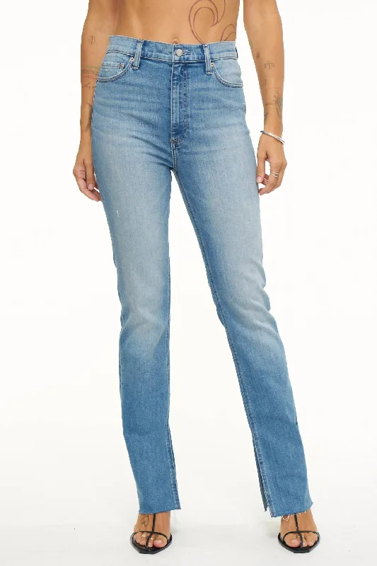 Women's Travel Outfit Set Colleen High Rise Slim Boot Jean In Tower