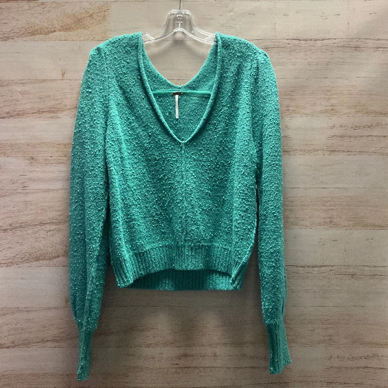 Sweater By Free People In Green, Size: L