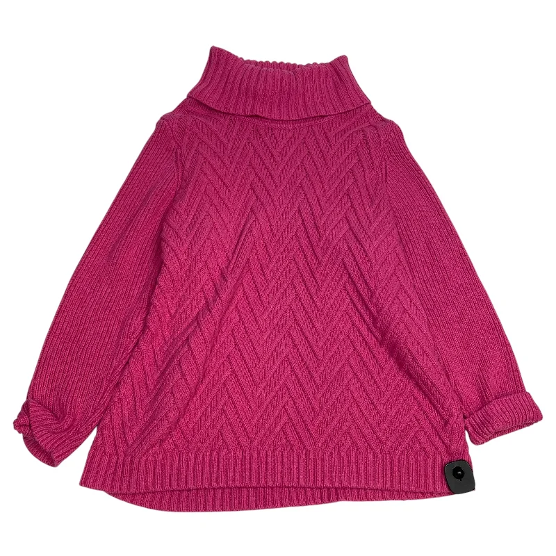 Sweater By Talbots In Pink, Size: 2x