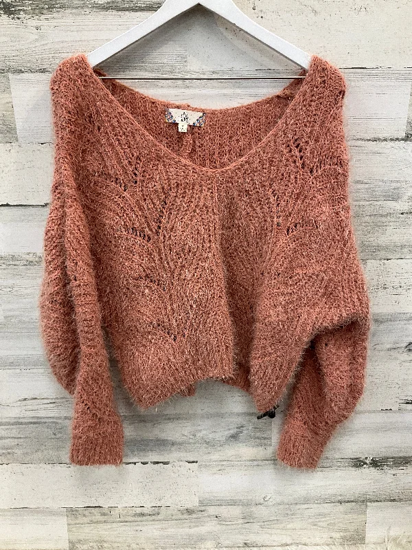 Sweater By Pink Rose In Peach, Size: M