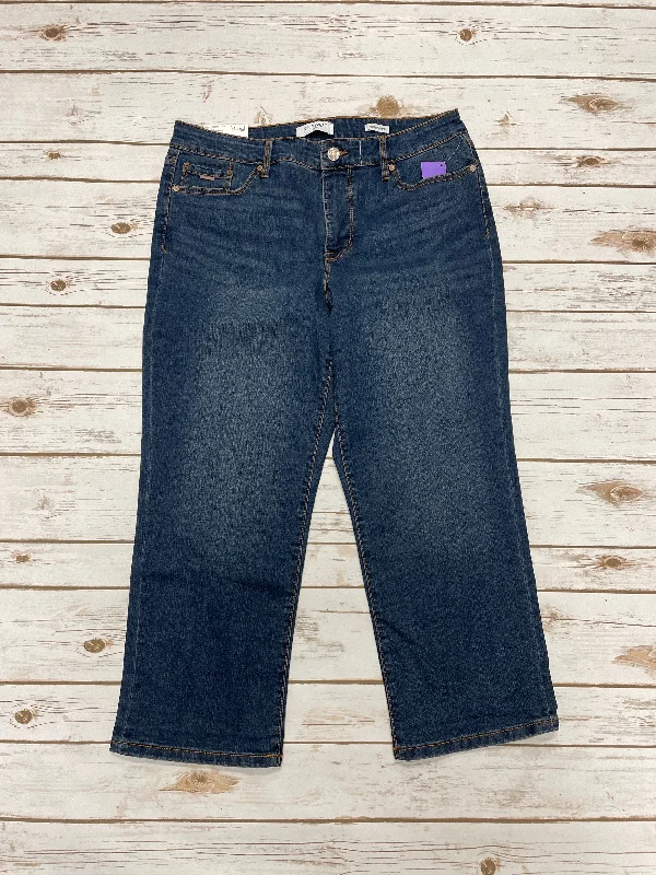 Jeans Cropped By Nine West In Blue Denim, Size: 10