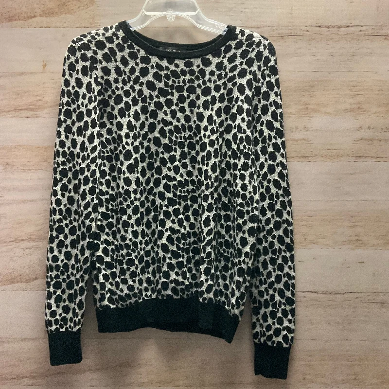 Sweater By Ann Taylor In Animal Print, Size: L