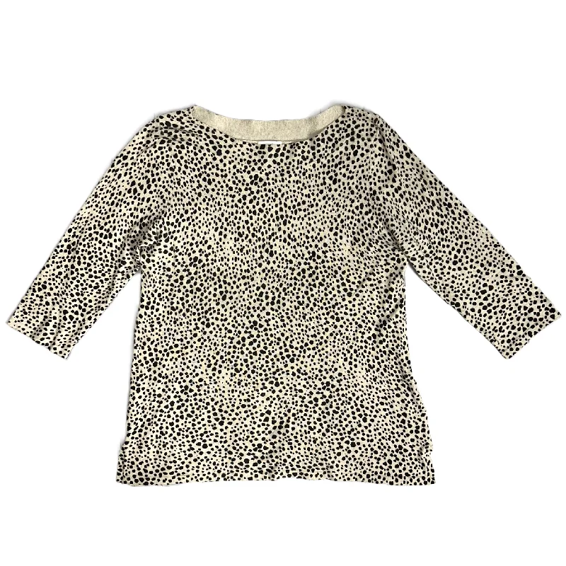 Sweater By J. Jill In Black & Tan, Size: Sp