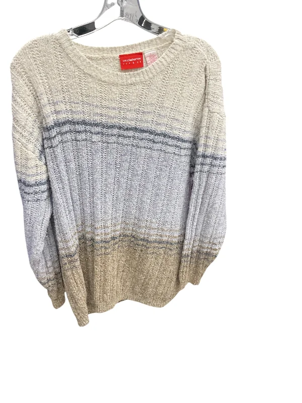 Sweater By Liz Claiborne In Tan, Size: L