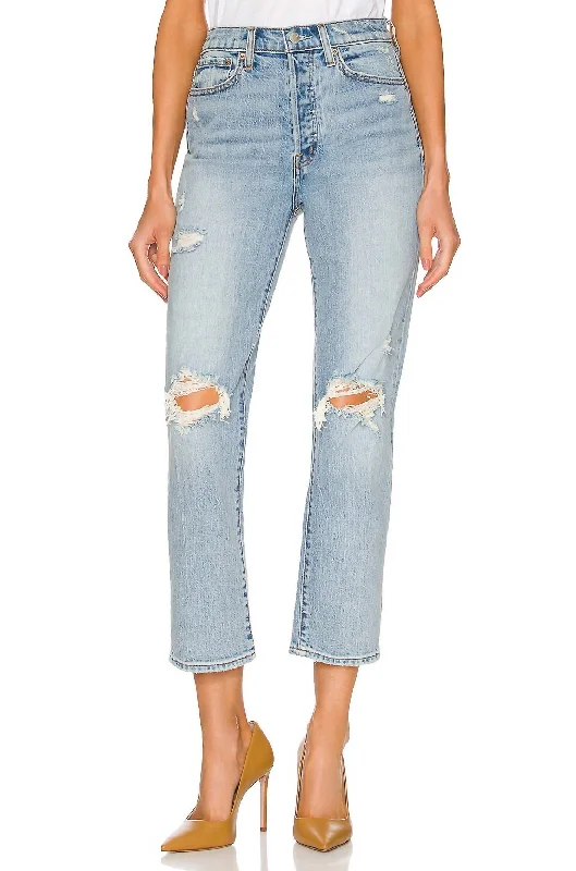 Outfits For Girls Charlie High Rise Straight Jean In Bali Distressed