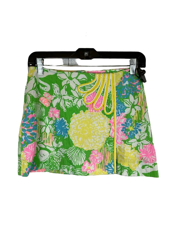 Green Skirt Designer Lilly Pulitzer, Size 0