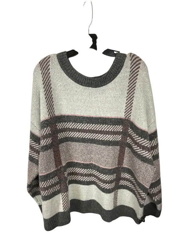 Sweater By Evri In Grey, Size: 2x