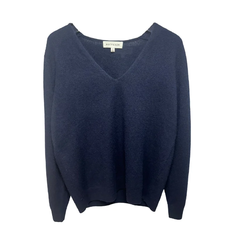 Sweater Cashmere By Mott & Bow In Navy, Size: Xl