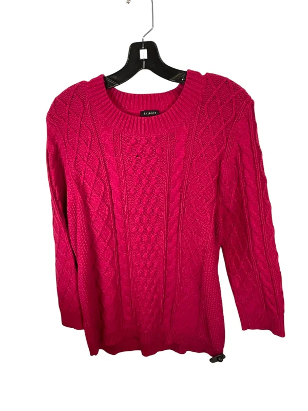 Sweater By Talbots In Pink, Size: Xl