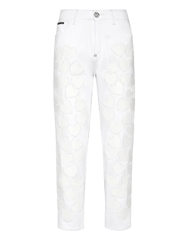 Best Clearance Sales Right Now Denim Trousers Mom Fit Heart