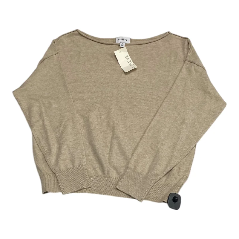 Sweater By Evereve In Tan, Size: M