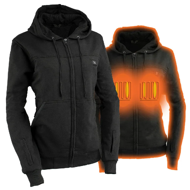 Women's Party Clothes Nexgen Heat NXL2717DUAL Tech Women's Black Heated Jacket Sweatshirt Hoodie for Winter Cold Weather w/ Battery Women's Party Clothes Nexgen Heat NXL2717DUAL Tech Women's Black Heated Jacket Sweatshirt Hoodie for Winter Cold Weather w/ Battery