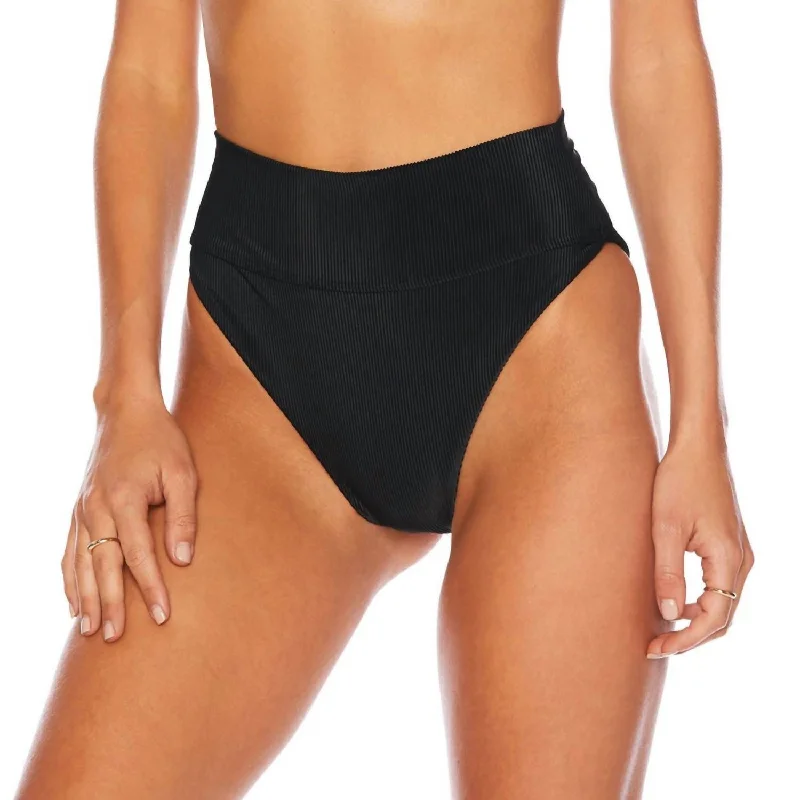 Women's High-Fashion Apparel Highway Bikini Bottom In Black