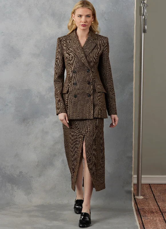 Women's Outfit Vogue Jacket & Skirt V2056