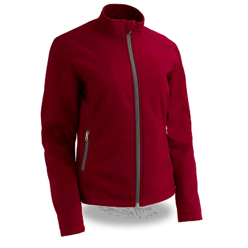Women's Casual Dresses Milwaukee Leather MPL2763 Women's Red Waterproof Lightweight Soft Shell Jacket Women's Casual Dresses Milwaukee Leather MPL2763 Women's Red Waterproof Lightweight Soft Shell Jacket