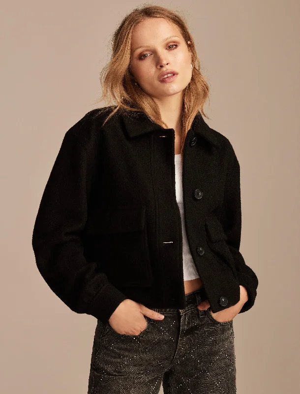 Online Shopping Boutiques Lucky Brand Women's Cropped Boucle Jacket