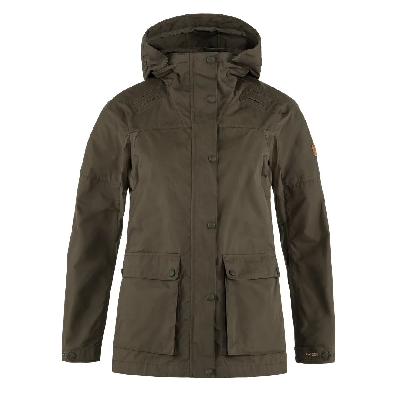 Fashion-forward Women's Clothing Fjallraven Womens Forest Hybrid Hooded Jacket Dark Olive Fashion-forward Women's Clothing Fjallraven Womens Forest Hybrid Hooded Jacket Dark Olive