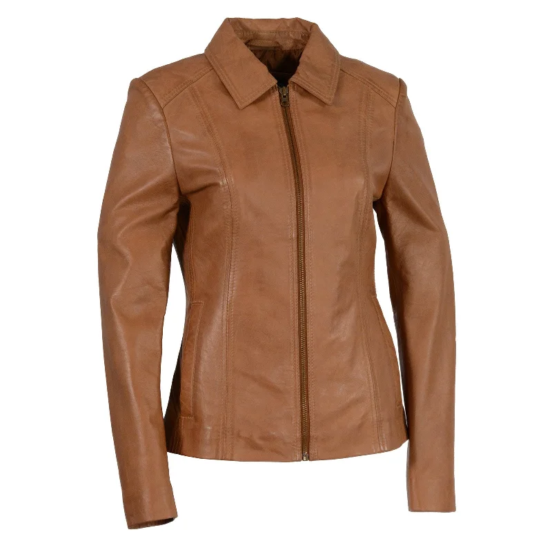 Trendy Online Boutiques Milwaukee Leather SFL2850 Women's Classic Saddle Zippered Motorcycle Style Fashion Leather Jacket with Shirt Style Collar Trendy Online Boutiques Milwaukee Leather SFL2850 Women's Classic Saddle Zippered Motorcycle Style Fashion Leather Jacket with Shirt Style Collar