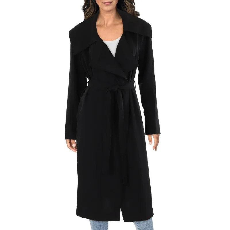 Modern Women's Clothes Womens Drapey Long Trench Coat