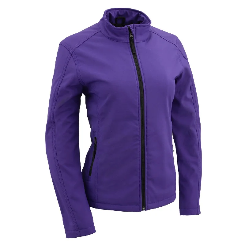 Formal Outfit For Women Milwaukee Leather MPL2763 Women's Purple Waterproof Lightweight Shell Jacket Formal Outfit For Women Milwaukee Leather MPL2763 Women's Purple Waterproof Lightweight Shell Jacket