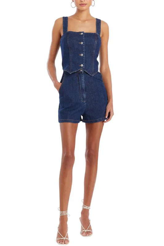 Women's Everyday Clothes Royston Romper In Heritage Wash