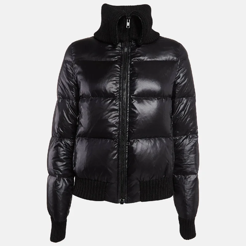 Women's Casual and Dressy Outfits Joseph Black Synthetic Zip-Up Quilted Down Puffer Coat M