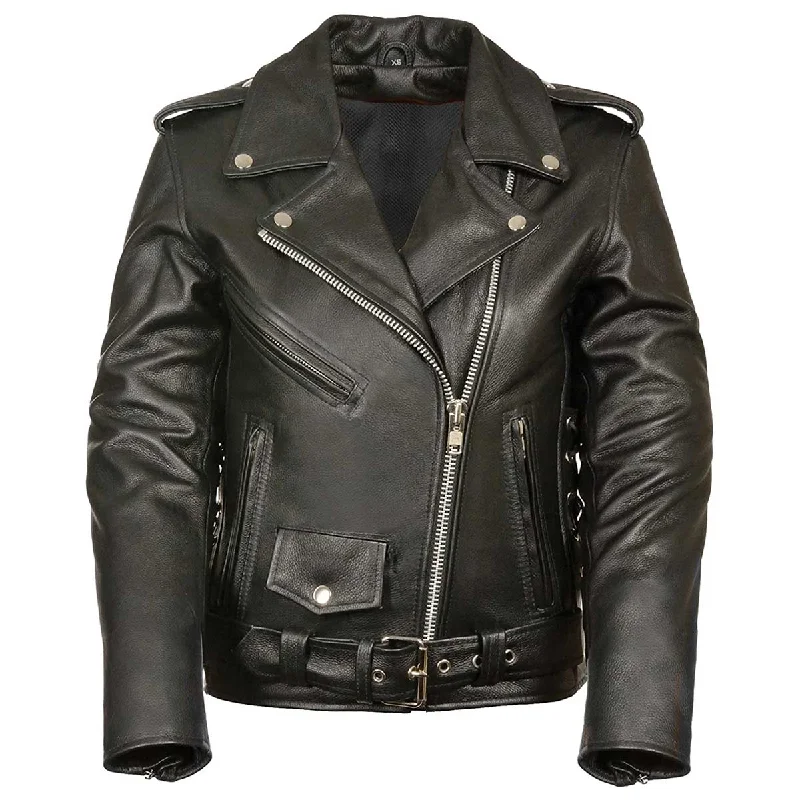 Women's Evening Wear M-Boss Motorcycle Apparel BOS22506 Women's ‘Conceal and Carry’ Classic Biker Leather Jacket Women's Evening Wear M-Boss Motorcycle Apparel BOS22506 Women's ‘Conceal and Carry’ Classic Biker Leather Jacket