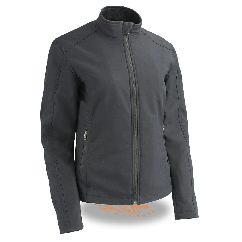 Women's Trendy Outfit Milwaukee Leather MPL2763 Women's Black Waterproof Lightweight Soft Shell Jacket Women's Trendy Outfit Milwaukee Leather MPL2763 Women's Black Waterproof Lightweight Soft Shell Jacket