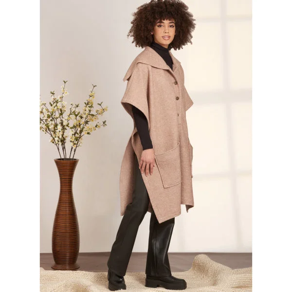 Online Boutiques Clothing Simplicity Ponchos S9649