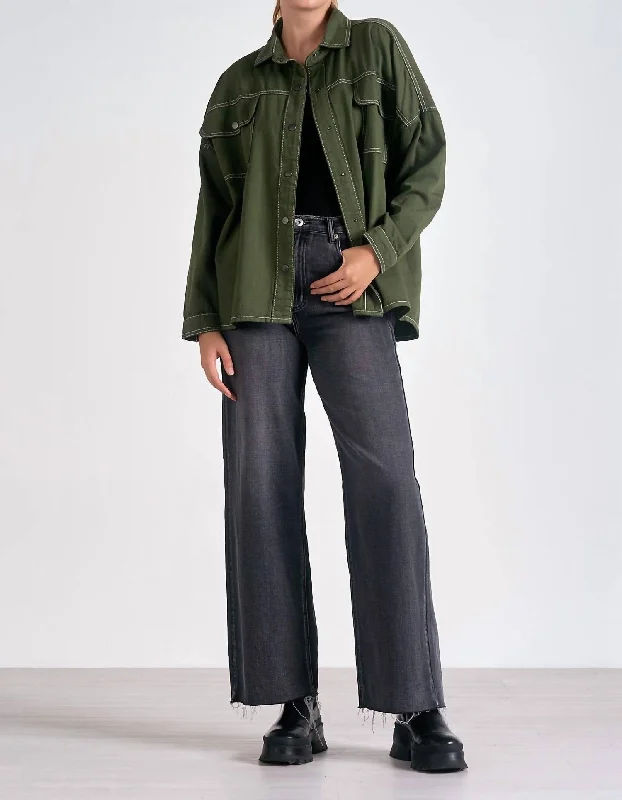 Women's Plus-Size Apparel Cosmo Jacket In Olive