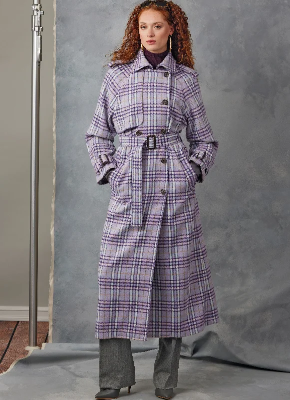 Women's Trendy Outfits Vogue Trench Coat V2055