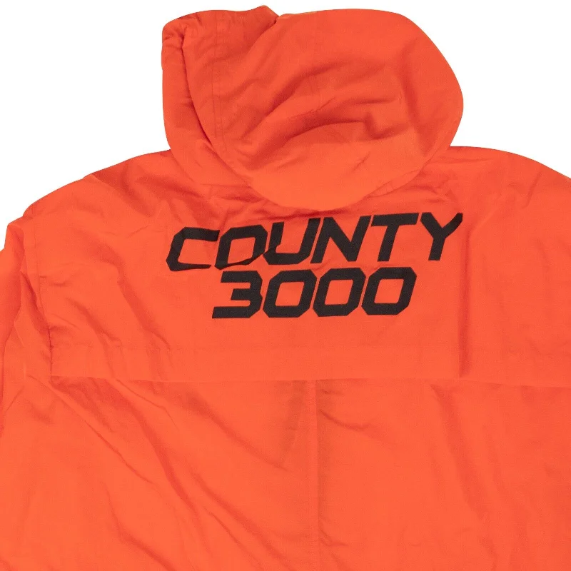 Comfortable Loungewear for Women Marcelo Burlon County 3000 Nylon Windbreaker - Faded Orange