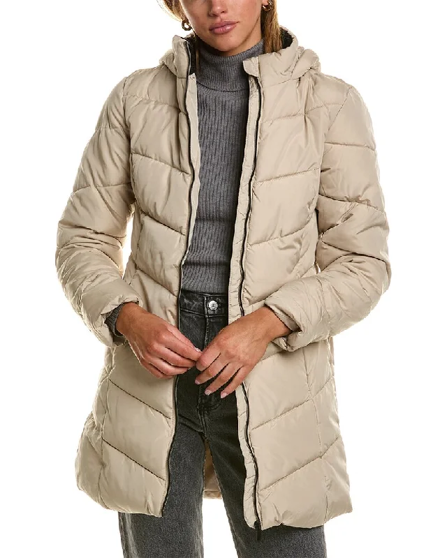 Chic Women's Clothing Big Chill Chevron Quilted Puffer Jacket