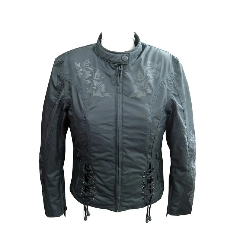 Women's Evening Wear Attire NexGen SH2368 Women's Black Textile Jacket with Embroidery Artwork Women's Evening Wear Attire NexGen SH2368 Women's Black Textile Jacket with Embroidery Artwork