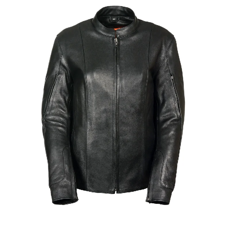 Women's Casual and Dressy Outfits Milwaukee Leather MLL2520 Ladies Racer Black Leather Motorcycle Jacket Women's Casual and Dressy Outfits Milwaukee Leather MLL2520 Ladies Racer Black Leather Motorcycle Jacket