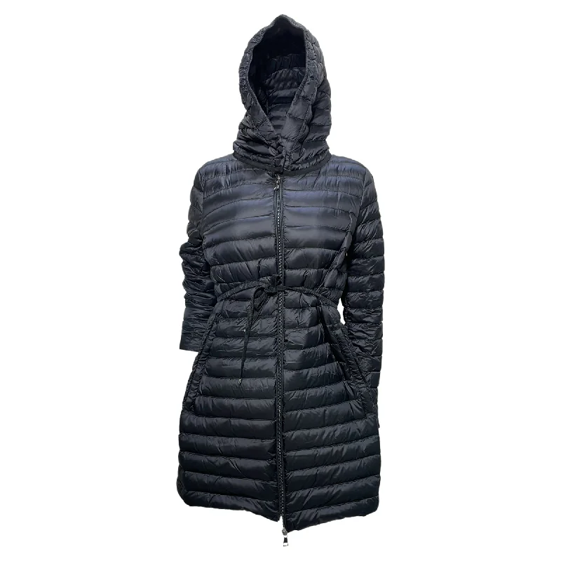 Flash Sales Today Moncler Quilted Packable Barbel Down Coat in Black Nylon